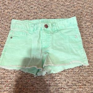 Justice jean shorts, Size 12, stretchy, worn 2 times, no stains or tears.